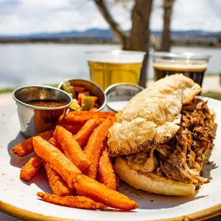 Prime Dip with Sweet Potato Fries