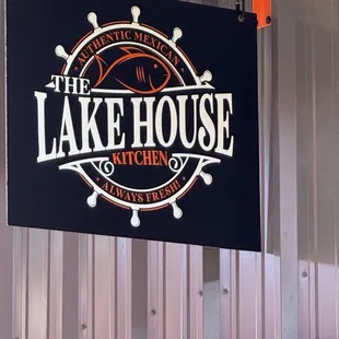 The lake house sign
