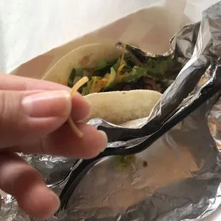 Found a rubber and in my taco