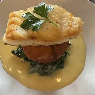 a plate of food on a table