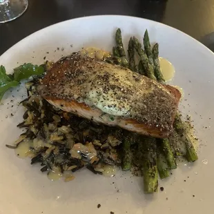 a plate of food on a table
