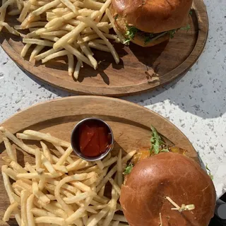 Double Stacked Smash Cheeseburger