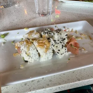 Sushi - California Roll and Spicy Tuna