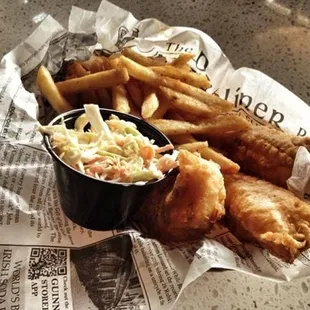 fish and chips, seafood, fish, food