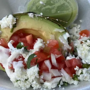 stuffed avocado yum