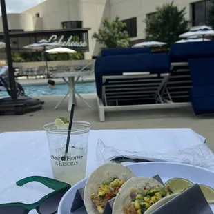 outside, tacos