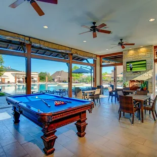 Resort-style pool and cabana
