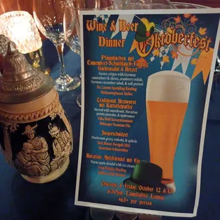 It's one of my favorite wine dinners.  Excellent pairings.