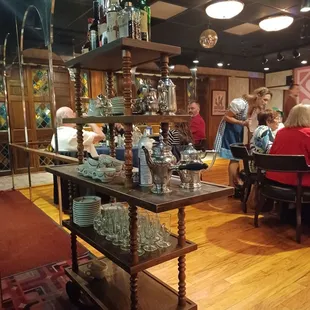 Cute coffee bar/ service cart