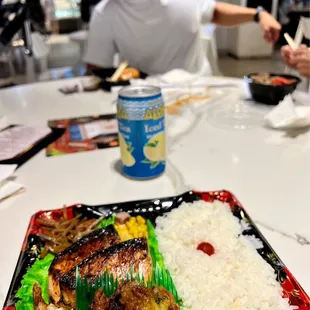 Miso Salmon while hanging w my buds, Traci R. &amp; Scott