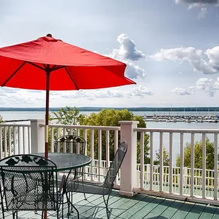 Deck overlooking Lake Superior
