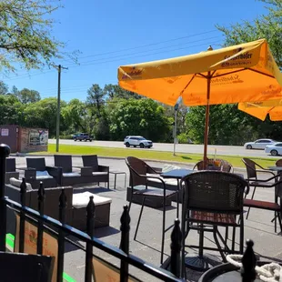 Beautiful morning on the patio