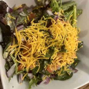 House salad with goat milk ranch