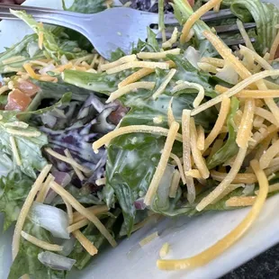 Side salad with goats milk ranch.