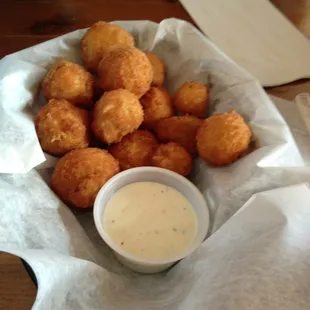 Breaded mushrooms. Very good.