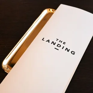 a closeup of the landing menu
