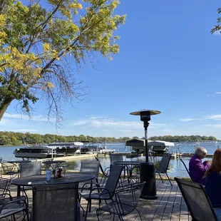 Outdoor patio, lakeside