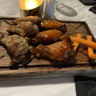 Dirty bird wings - mango habenero and garlic parm