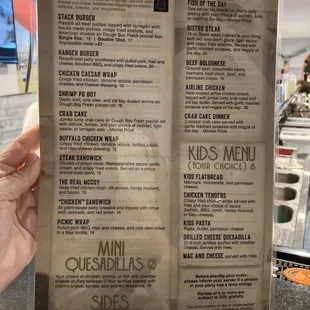 As of grand opening on 12/15/21, this is page 1 of the menu