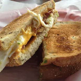 #18 - cheese, egg, bacon sandwich
