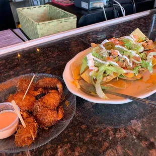Coconut Shrimp &amp; LZ Nachos
