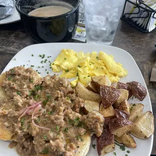 Biscuits and chorizo gravy