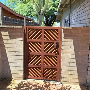 Custim iron gate from Larger Company.