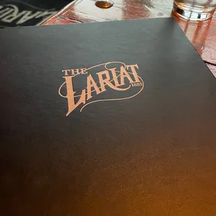 The Lariat menu