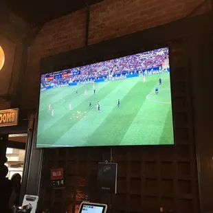 Watching soccer, the last game