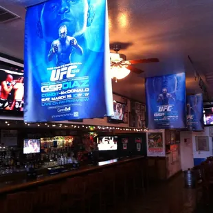 Inside the Lariat Tavern.