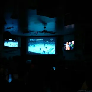 Look at all those screens!