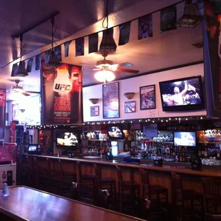 Inside the Lariat Tavern.