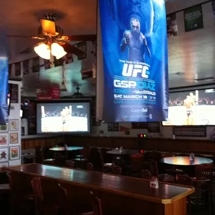 Inside the Lariat Tavern.