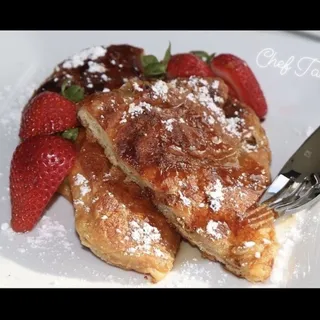 Fried chicken croissant, French toast catering