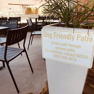 Dog Friendly Patio