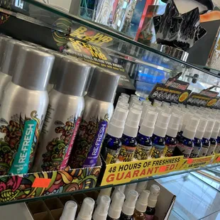 Odor eleminating sprays - Scent bomb etc