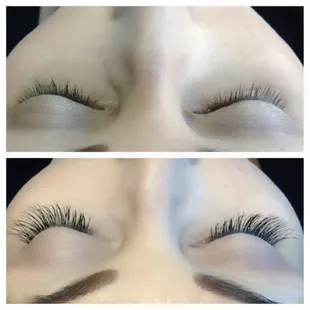 My first set of lashes. I love them:)!