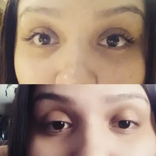 Rachel Mangano was amazing!  I just got done having a full set of lash extentions put onto my lashes.