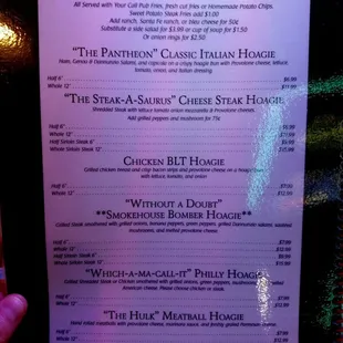 Menu page 7
