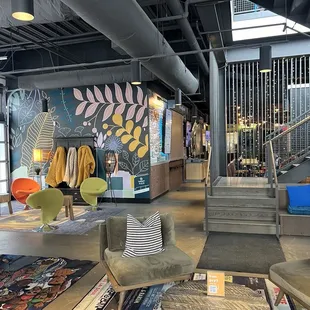 the lobby