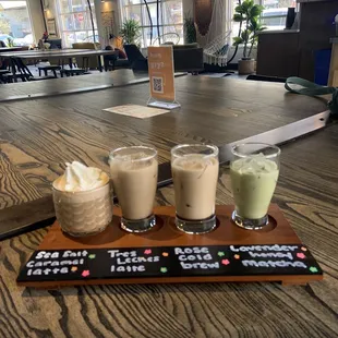 April Coffee flight