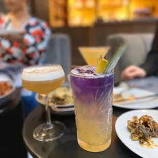 Golden globe (left) and Thai butterfly (right)