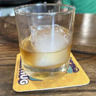 Basil Hayden on the rocks