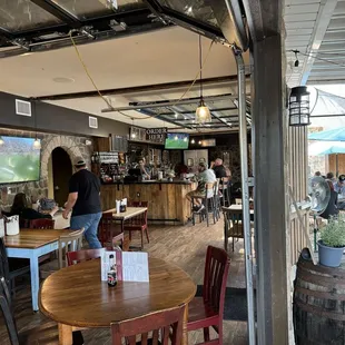 The restaurant &amp; bar, inside and out.