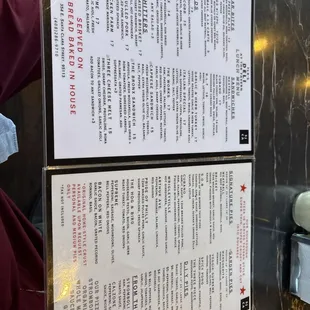 Menus