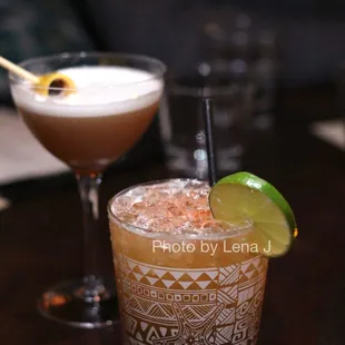 Snake Oil Salesman ($14, front) and Isla Y Sour ($16, back)