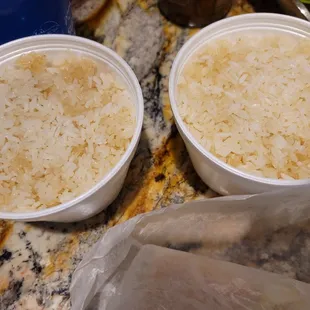 Stale dry and hard rice