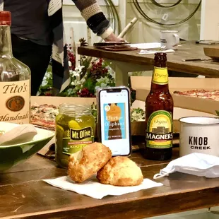 Menu for book club!  #cheesescones