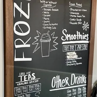 Frozen Menu