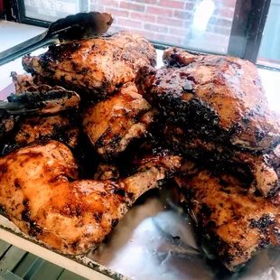 Jerk chicken. A taste of the Caribbean with our down-home BBQ twist.